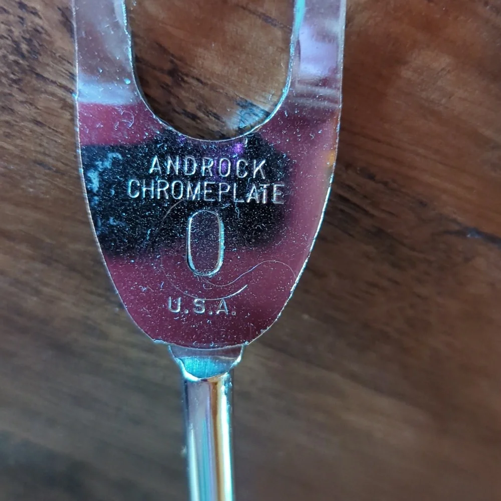 EUC Vintage Androck Chrome Plate BBQ Utensils - Three Piece Set.